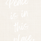 MiCoo Art & Decor Digital Download Artwork PEACE IS IN THIS PLACE -  Christmas Word Art - Digital Download
