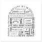 MiCoo Art & Decor Posters, Prints and Visual Artworks 70x70 cm / 28x28″ ARCH OF WORDS - Word Art - Poster