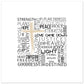 MiCoo Art & Decor Posters, Prints and Visual Artworks 45x45 cm / 18x18″ AT THE CROSS - Word Art - Poster