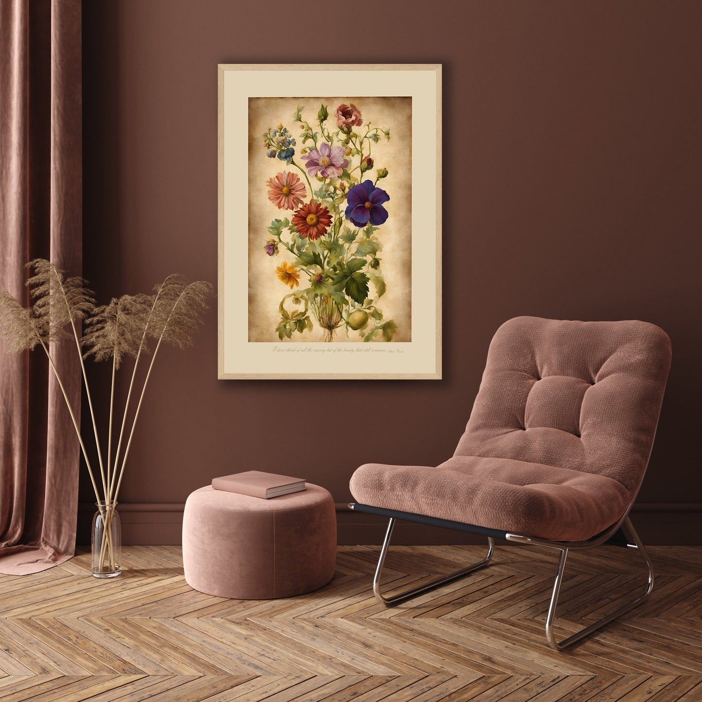 MiCoo Art & Decor Posters, Prints and Visual Artworks BEAUTY REMAINS - Vintage - Floral - Fine Art Framed Print