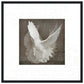 MiCoo Art & Decor Posters, Prints and Visual Artworks 50x50 cm / 20x20″ / Black frame DOVE OF PEACE - Abstract - Framed Poster