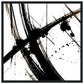 MiCoo Art & Decor Posters, Prints and Visual Artworks 50x50 cm / 20x20″ / Black frame FREEDOM OF THE CROSS - Monochrome - Abstract - Framed Poster