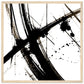 MiCoo Art & Decor Posters, Prints and Visual Artworks 50x50 cm / 20x20″ / Wood frame FREEDOM OF THE CROSS - Monochrome - Abstract - Framed Poster