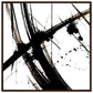 MiCoo Art & Decor Posters, Prints and Visual Artworks 70x70 cm / 28x28″ / Dark wood frame FREEDOM OF THE CROSS - Monochrome - Abstract - Framed Poster