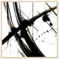 MiCoo Art & Decor Posters, Prints and Visual Artworks 70x70 cm / 28x28″ / Wood frame FREEDOM OF THE CROSS - Monochrome - Abstract - Framed Poster