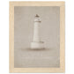 Micoo Art and Decor Posters, Prints and Visual Artworks 15x20 cm / 6x8″ / Wood frame FULL VISION - Lighthouse - Nautical - Framed Poster