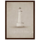 Micoo Art and Decor Posters, Prints and Visual Artworks 30x40 cm / 12x16″ / Dark wood frame FULL VISION - Lighthouse - Nautical - Framed Poster