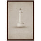 Micoo Art and Decor Posters, Prints and Visual Artworks 30x45 cm / 12x18″ / Dark wood frame FULL VISION - Lighthouse - Nautical - Framed Poster