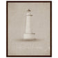Micoo Art and Decor Posters, Prints and Visual Artworks 40x50 cm / 16x20″ / Dark wood frame FULL VISION - Lighthouse - Nautical - Framed Poster