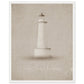 Micoo Art and Decor Posters, Prints and Visual Artworks 40x50 cm / 16x20″ / White frame FULL VISION - Lighthouse - Nautical - Framed Poster