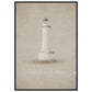 Micoo Art and Decor Posters, Prints and Visual Artworks FULL VISION - Lighthouse - Nautical - Framed Poster
