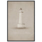 Micoo Art and Decor Posters, Prints and Visual Artworks FULL VISION - Lighthouse - Nautical - Framed Poster
