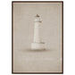 Micoo Art and Decor Posters, Prints and Visual Artworks FULL VISION - Lighthouse - Nautical - Framed Poster