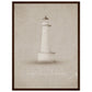 Micoo Art and Decor Posters, Prints and Visual Artworks 45x60 cm / 18x24″ / Dark wood frame FULL VISION - Lighthouse - Nautical - Framed Poster