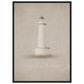 Micoo Art and Decor Posters, Prints and Visual Artworks 50x70 cm / 20x28″ / Black frame FULL VISION - Lighthouse - Nautical - Framed Poster