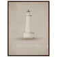 Micoo Art and Decor Posters, Prints and Visual Artworks 60x80 cm / 24x32″ / Dark wood frame FULL VISION - Lighthouse - Nautical - Framed Poster