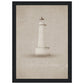 Micoo Art and Decor Posters, Prints and Visual Artworks A4 21x29.7 cm / 8x12″ / Black frame FULL VISION - Lighthouse - Nautical - Framed Poster