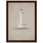 Micoo Art and Decor Posters, Prints and Visual Artworks A4 21x29.7 cm / 8x12″ / Dark wood frame FULL VISION - Lighthouse - Nautical - Framed Poster