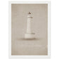 Micoo Art and Decor Posters, Prints and Visual Artworks A4 21x29.7 cm / 8x12″ / White frame FULL VISION - Lighthouse - Nautical - Framed Poster