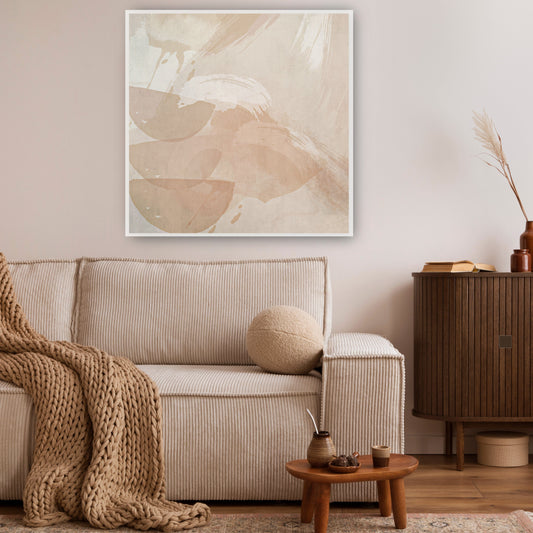Earthy Abstract inspired by Psalm 23 image includes abstract shapes with overflowing bowls