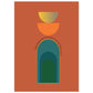 MiCoo Art & Decor Posters, Prints and Visual Artworks 50x70 cm / 20x28″ OPEN DOOR - Mid Century Style - Poster