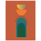 MiCoo Art & Decor Posters, Prints and Visual Artworks 75x100 cm / 30x40″ OPEN DOOR - Mid Century Style - Poster