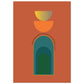 MiCoo Art & Decor Posters, Prints and Visual Artworks A2 (42 x 59.4  cm) OPEN DOOR - Mid Century Style - Poster