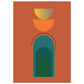 MiCoo Art & Decor Posters, Prints and Visual Artworks A3 (29.7 x 42  cm) OPEN DOOR - Mid Century Style - Poster