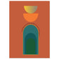MiCoo Art & Decor Posters, Prints and Visual Artworks A4 21x29.7 cm / 8x12″ OPEN DOOR - Mid Century Style - Poster