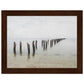 Micoo Art and Decor Posters, Prints and Visual Artworks 15x20 cm / 6x8″ / Dark wood frame PEACEFUL WATERS - Seascape - Nautical - Framed Poster
