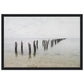 Micoo Art and Decor Posters, Prints and Visual Artworks 30x45 cm / 12x18″ / Black frame PEACEFUL WATERS - Seascape - Nautical - Framed Poster