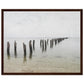 Micoo Art and Decor Posters, Prints and Visual Artworks 40x50 cm / 16x20″ / Dark wood frame PEACEFUL WATERS - Seascape - Nautical - Framed Poster