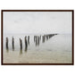 Micoo Art and Decor Posters, Prints and Visual Artworks 45x60 cm / 18x24″ / Dark wood frame PEACEFUL WATERS - Seascape - Nautical - Framed Poster