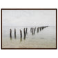 Micoo Art and Decor Posters, Prints and Visual Artworks 50x70 cm / 20x28″ / Dark wood frame PEACEFUL WATERS - Seascape - Nautical - Framed Poster