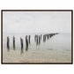 Micoo Art and Decor Posters, Prints and Visual Artworks 60x80 cm / 24x32″ / Dark wood frame PEACEFUL WATERS - Seascape - Nautical - Framed Poster