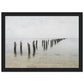 Micoo Art and Decor Posters, Prints and Visual Artworks A4 21x29.7 cm / 8x12″ / Black frame PEACEFUL WATERS - Seascape - Nautical - Framed Poster