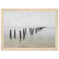 Micoo Art and Decor Posters, Prints and Visual Artworks A4 21x29.7 cm / 8x12″ / Wood frame PEACEFUL WATERS - Seascape - Nautical - Framed Poster