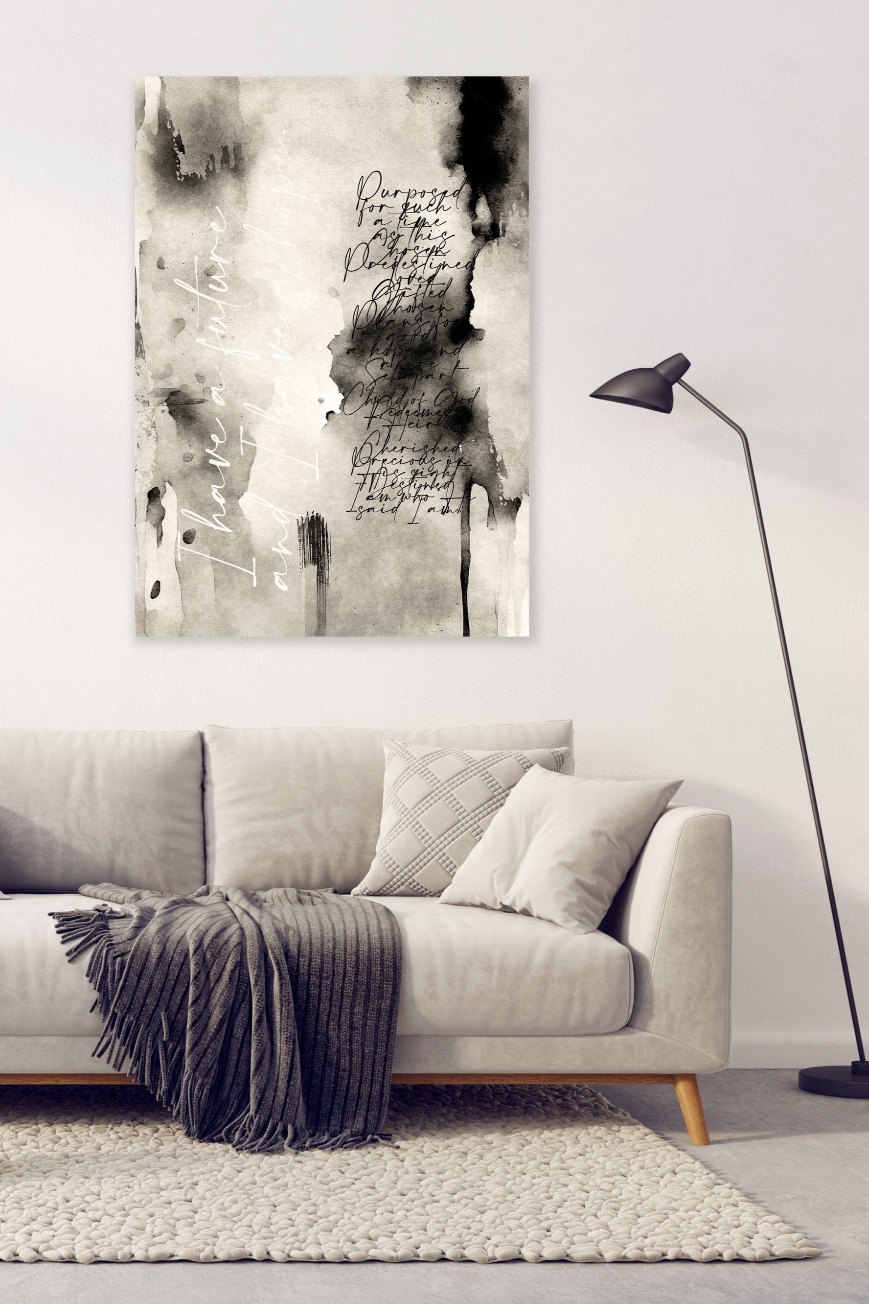 monochrome abstracted Word Art 