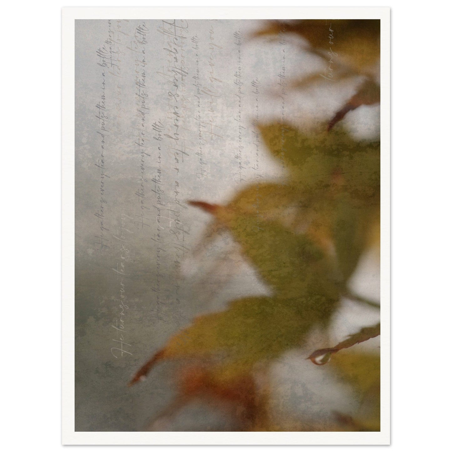 MiCoo Art & Decor Posters, Prints and Visual Artworks Poster size FOR Framing 61.5x 91cm / 24x36'' TEARS - Abstract - Fine Art Print