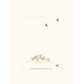 posters set of 3 soft earthy tones small images on textured background around theme of sparrows