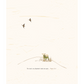 posters set of 3 soft earthy tones small images on textured background around theme of sparrows