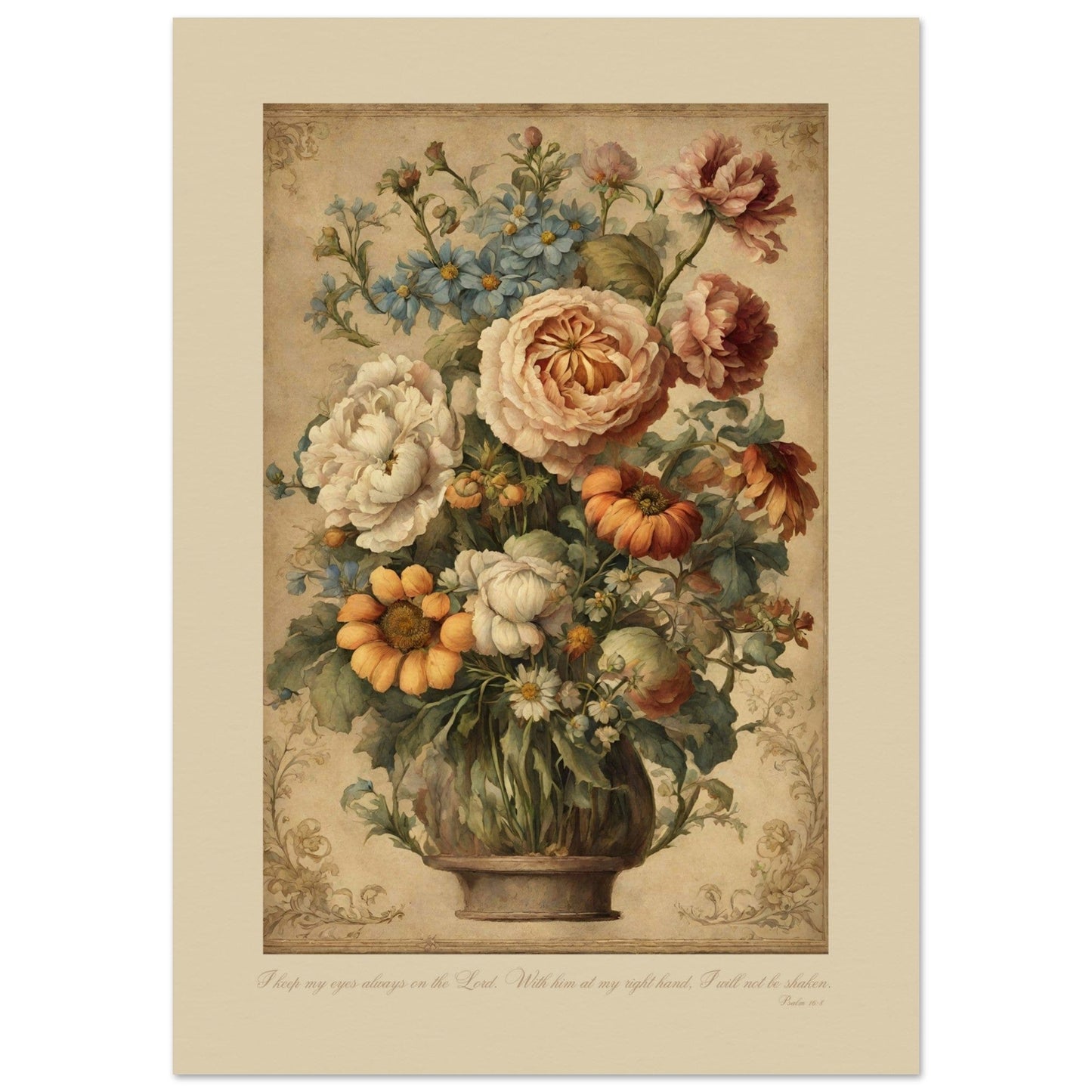 MiCoo Art & Decor Posters, Prints and Visual Artworks A1 (59.4 x 84.1  cm) TO GAZE - Vintage Floral - Fine Art Print