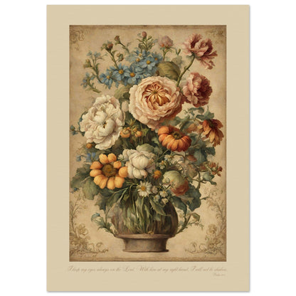 MiCoo Art & Decor Posters, Prints and Visual Artworks A4 21x29.7 cm / 8x12″ TO GAZE - Vintage Floral - Fine Art Print