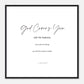 MiCoo Art & Decor Posters, Prints and Visual Artworks UNDER HIS WINGS - Word Art - Framed Poster